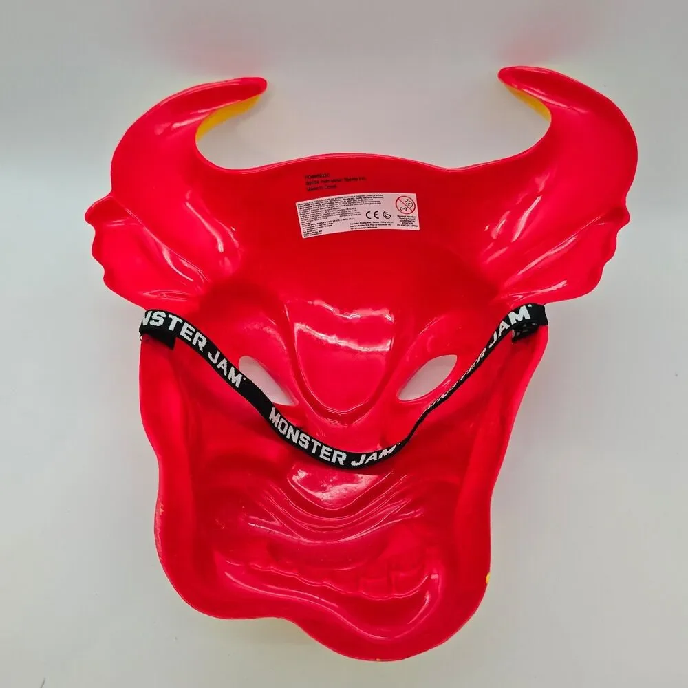 Monster Jam El Toro Loco 2024 Plastic Face Mask Bull Monster Truck Souvenir
